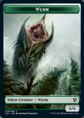 Wurm // Kraken Double-Sided Token [Commander 2021 Tokens] | Pegasus Games WI