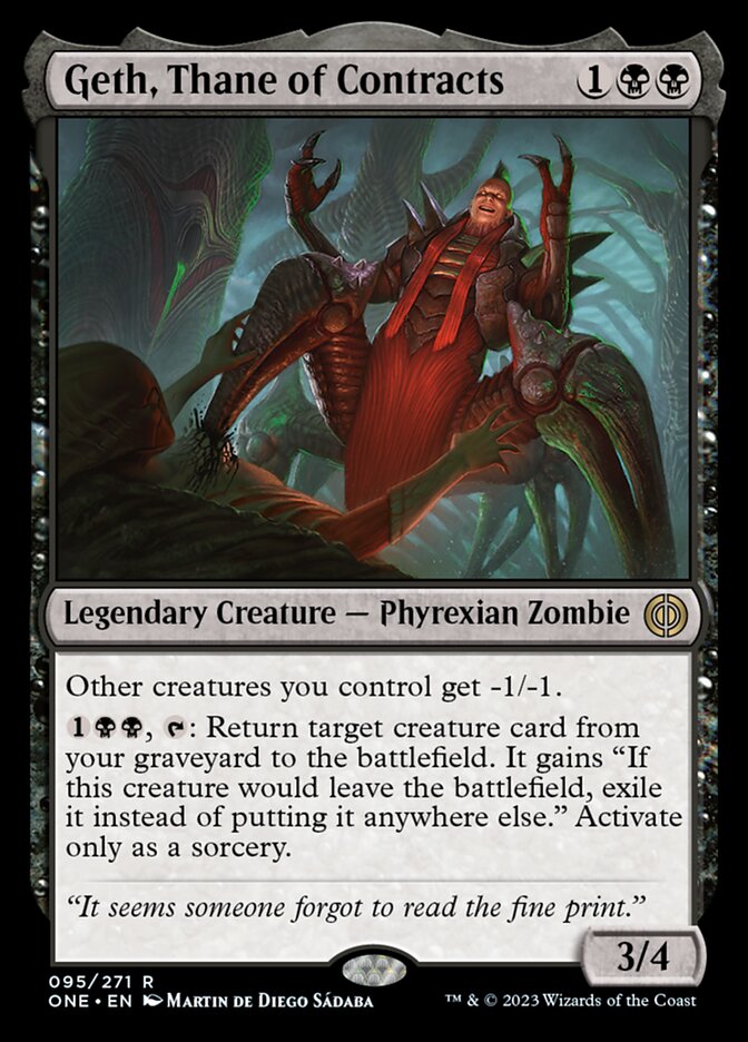 Geth, Thane of Contracts [Phyrexia: All Will Be One] | Pegasus Games WI