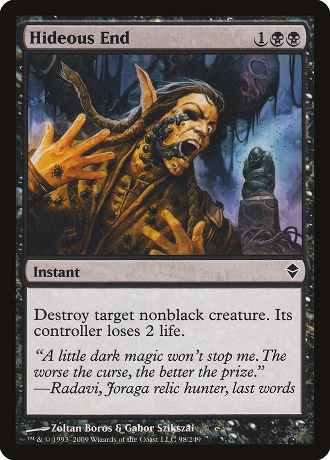 Hideous End [Zendikar] | Pegasus Games WI