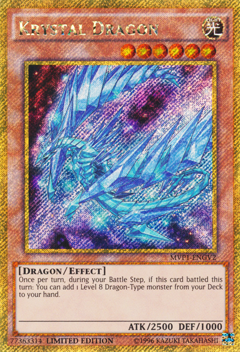 Krystal Dragon [MVP1-ENGV2] Gold Secret Rare | Pegasus Games WI