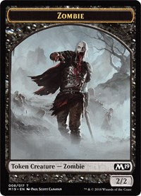 Zombie // Thopter Double-Sided Token (Game Night) [Core Set 2019 Tokens] | Pegasus Games WI