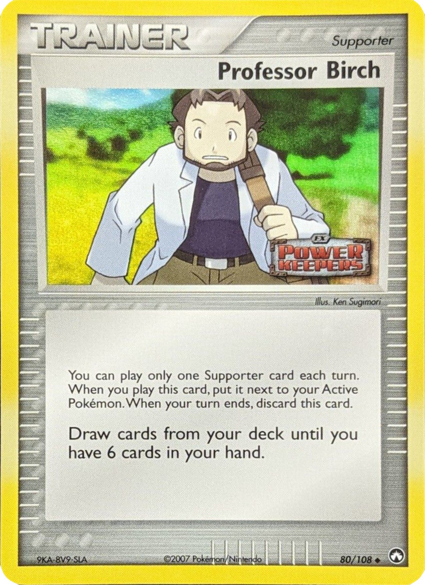 Professor Birch (80/108) (Stamped) [EX: Power Keepers] | Pegasus Games WI