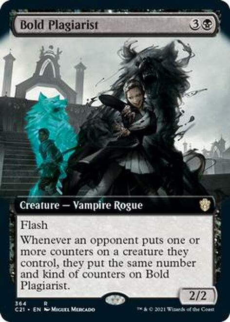 Bold Plagiarist (Extended Art) [Commander 2021] | Pegasus Games WI