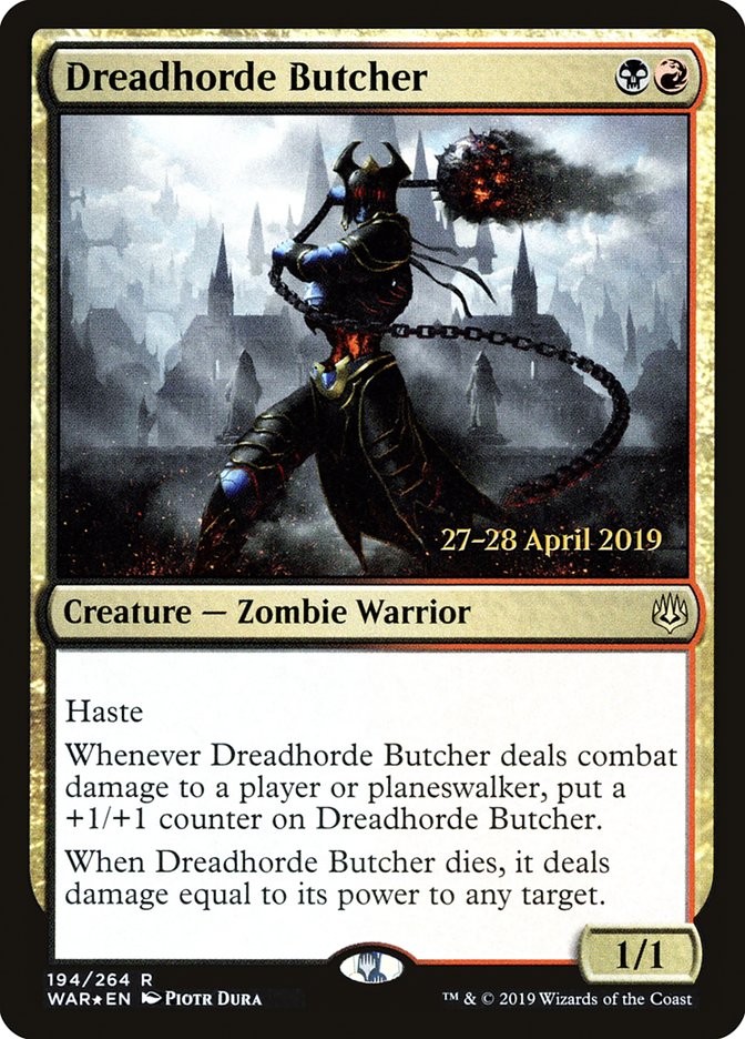 Dreadhorde Butcher [War of the Spark Prerelease Promos] | Pegasus Games WI