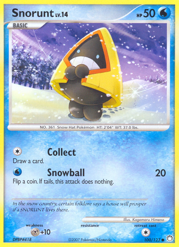 Snorunt (100/123) [Diamond & Pearl: Mysterious Treasures] | Pegasus Games WI