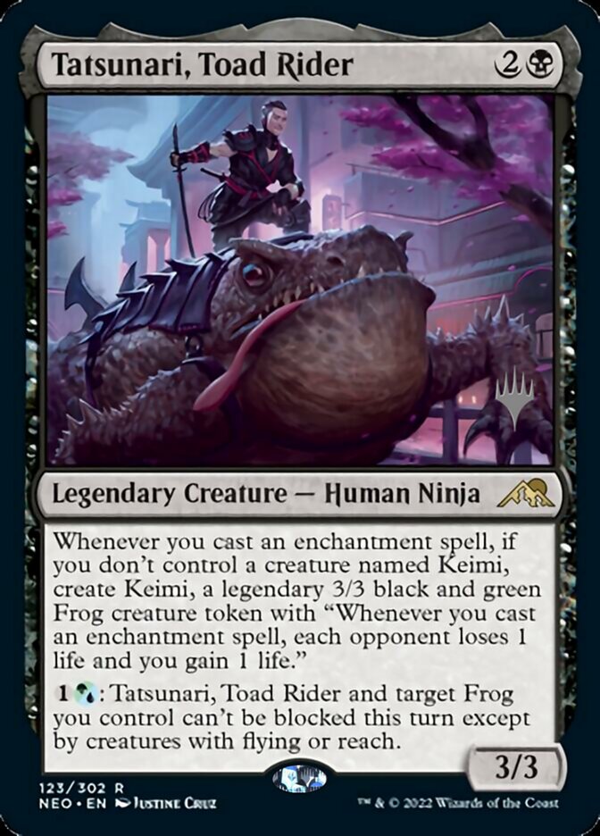 Tatsunari, Toad Rider (Promo Pack) [Kamigawa: Neon Dynasty Promos] | Pegasus Games WI