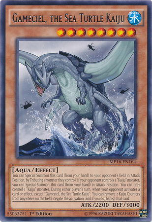 Gameciel, the Sea Turtle Kaiju [MP16-EN164] Rare | Pegasus Games WI