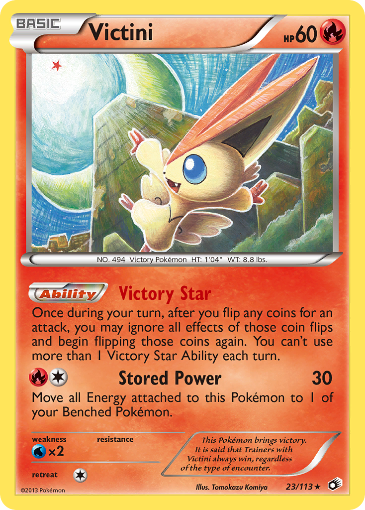 Victini (23/113) (Theme Deck Exclusive) [Black & White: Legendary Treasures] | Pegasus Games WI