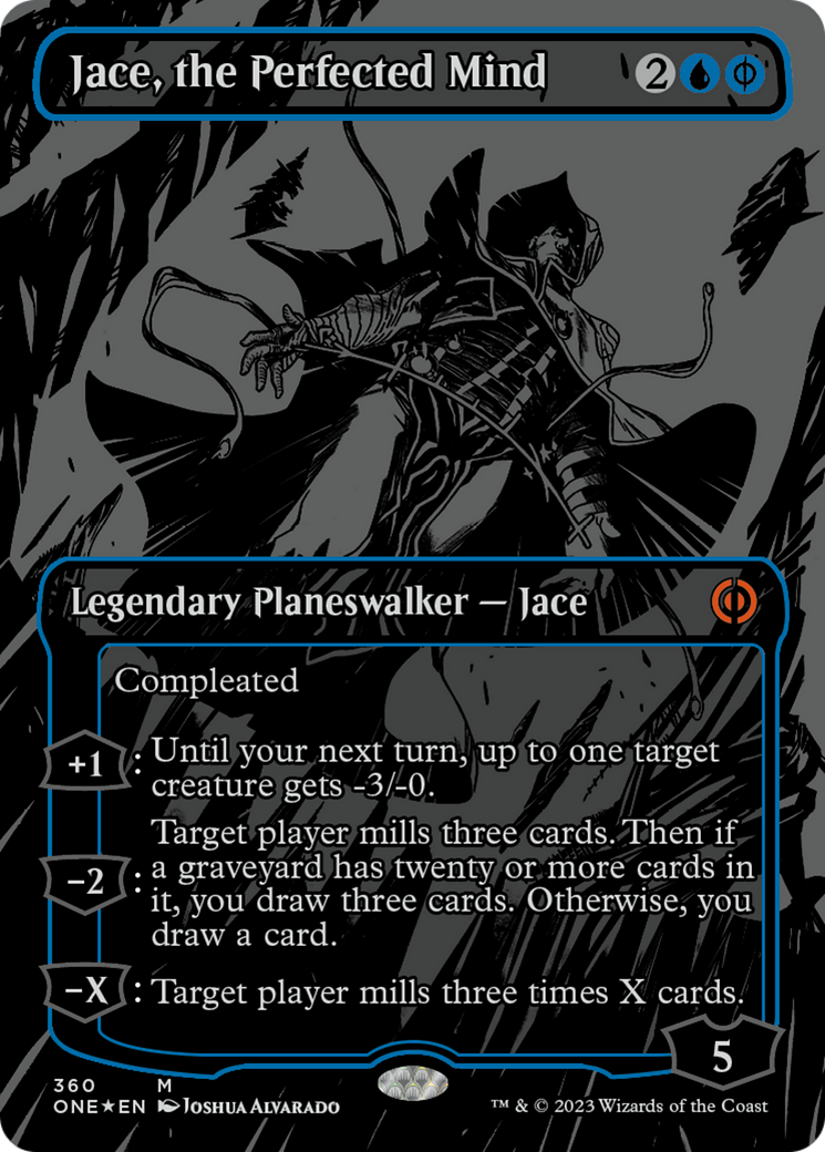 Jace, the Perfected Mind (Oil Slick Raised Foil) [Phyrexia: All Will Be One] | Pegasus Games WI