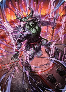 Hidetsugu, Devouring Chaos Art Card [Kamigawa: Neon Dynasty Art Series] | Pegasus Games WI