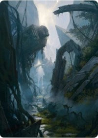 Swamp 2 Art Card [Zendikar Rising Art Series] | Pegasus Games WI