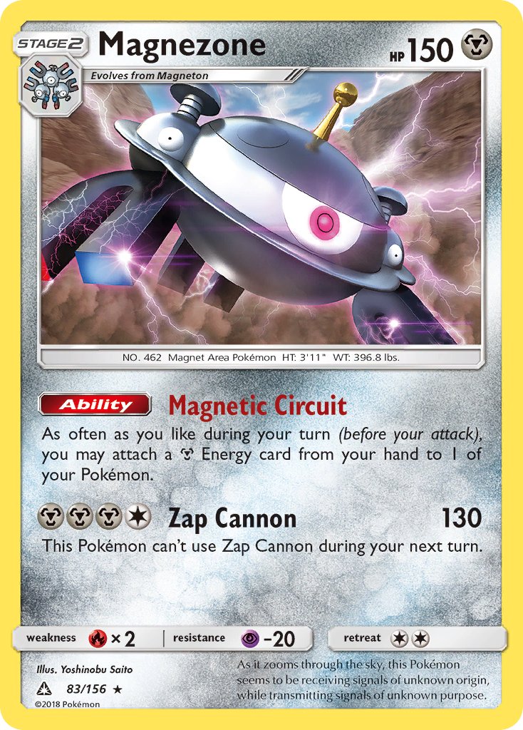 Magnezone (83/156) (Prerelease Kit Exclusive) (Theme Deck Exclusive) [Sun & Moon: Ultra Prism] | Pegasus Games WI