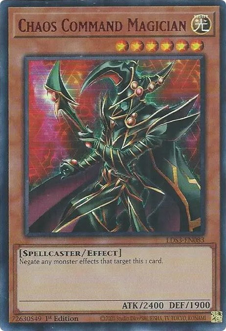 Chaos Command Magician (Red) [LDS3-EN083] Ultra Rare | Pegasus Games WI