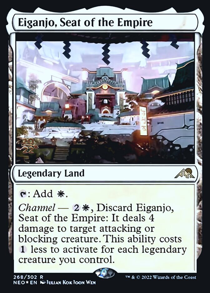 Eiganjo, Seat of the Empire [Kamigawa: Neon Dynasty Prerelease Promos] | Pegasus Games WI