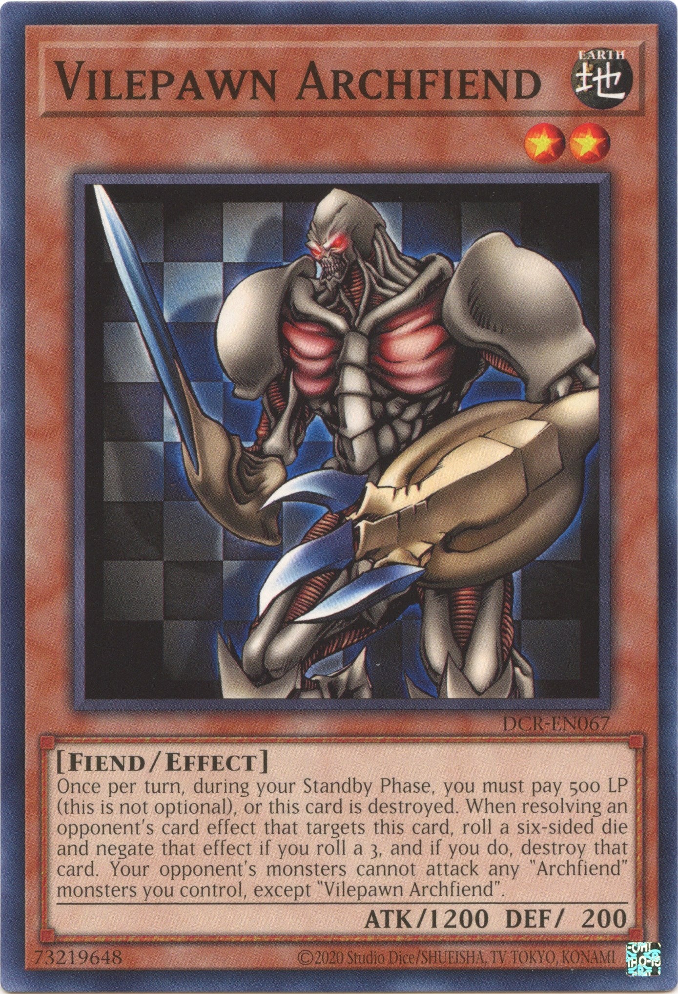 Vilepawn Archfiend (25th Anniversary) [DCR-EN067] Common | Pegasus Games WI