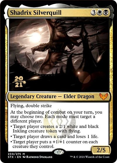 Shadrix Silverquill [Strixhaven: School of Mages Prerelease Promos] | Pegasus Games WI