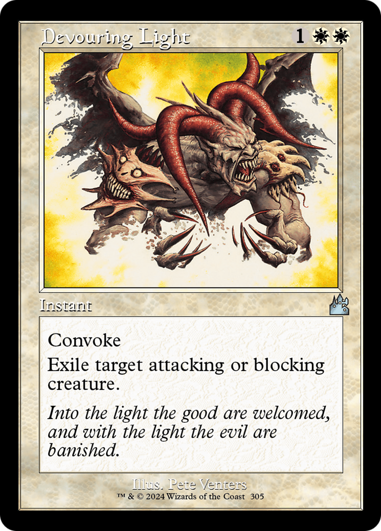 Devouring Light (Retro Frame) [Ravnica Remastered] | Pegasus Games WI