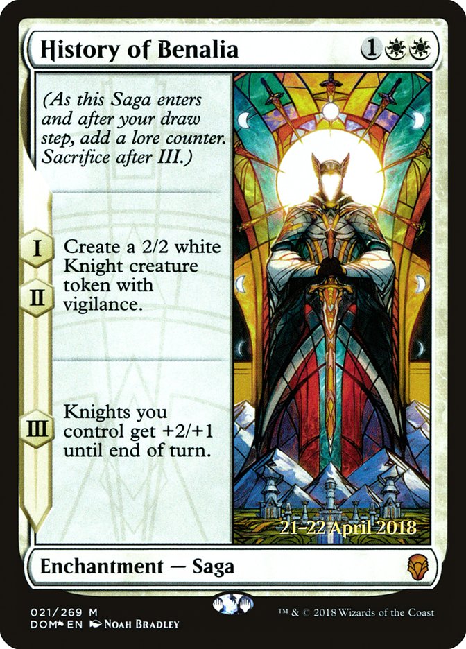 History of Benalia [Dominaria Prerelease Promos] | Pegasus Games WI