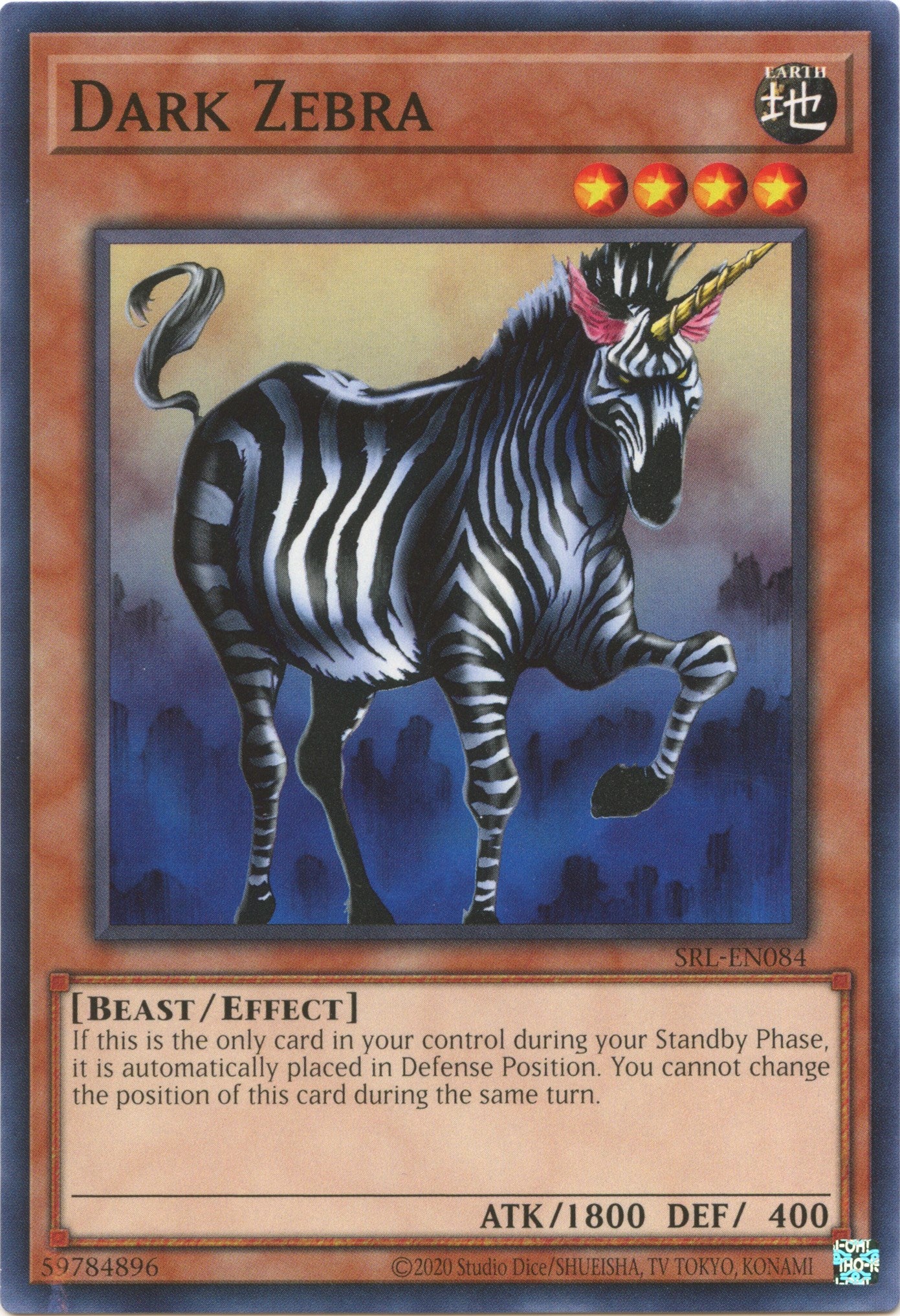 Dark Zebra (25th Anniversary) [SRL-EN084] Common | Pegasus Games WI