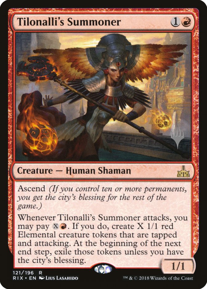 Tilonalli's Summoner (Promo Pack) [Rivals of Ixalan Promos] | Pegasus Games WI