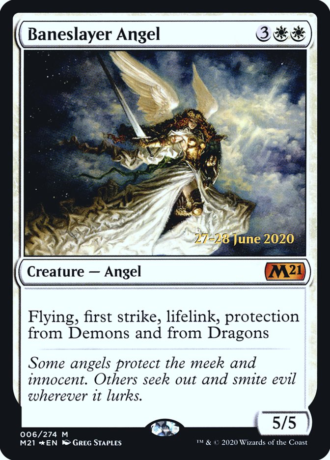 Baneslayer Angel [Core Set 2021 Prerelease Promos] | Pegasus Games WI