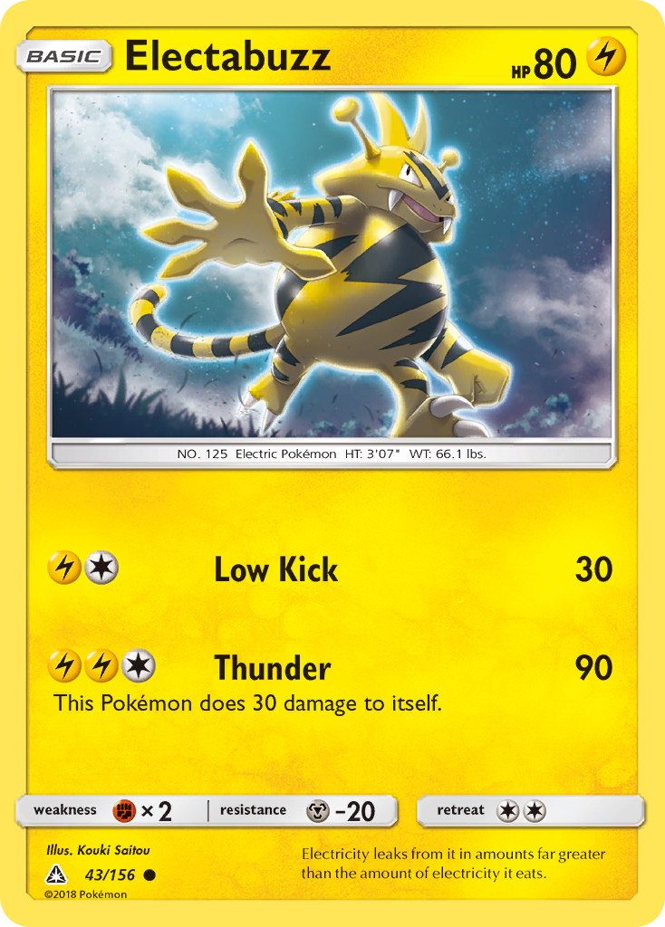 Electabuzz (43/156) [Sun & Moon: Ultra Prism] | Pegasus Games WI
