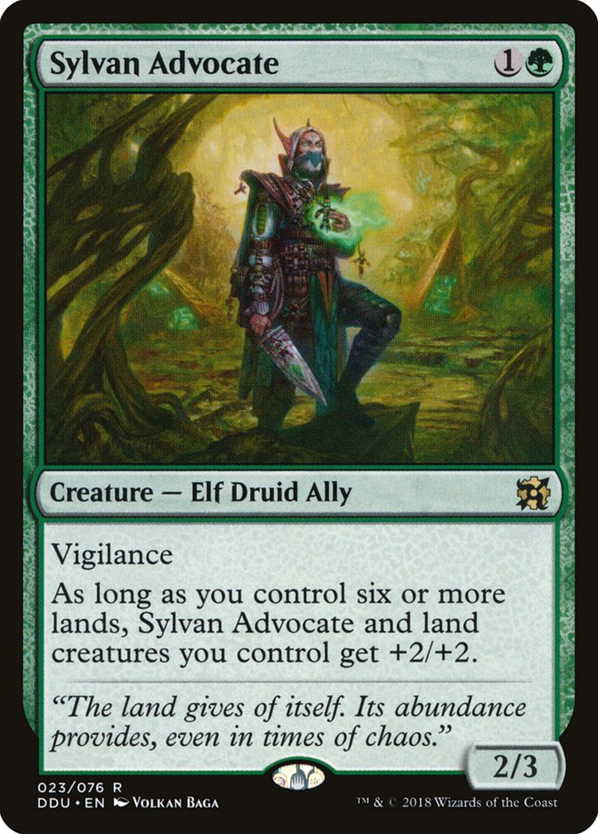 Sylvan Advocate [Duel Decks: Elves vs. Inventors] | Pegasus Games WI