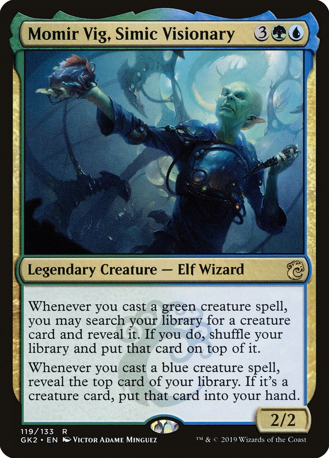 Momir Vig, Simic Visionary [Ravnica Allegiance Guild Kit] | Pegasus Games WI
