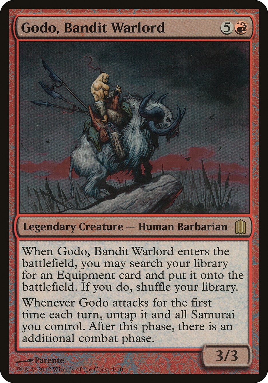 Godo, Bandit Warlord (Oversized) [Commander's Arsenal Oversized] | Pegasus Games WI