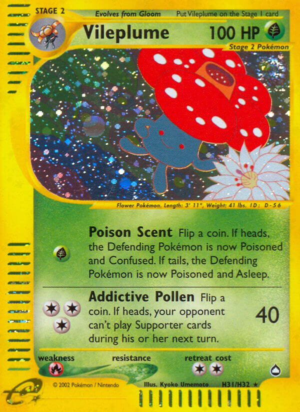 Vileplume (H31/H32) [Aquapolis] | Pegasus Games WI