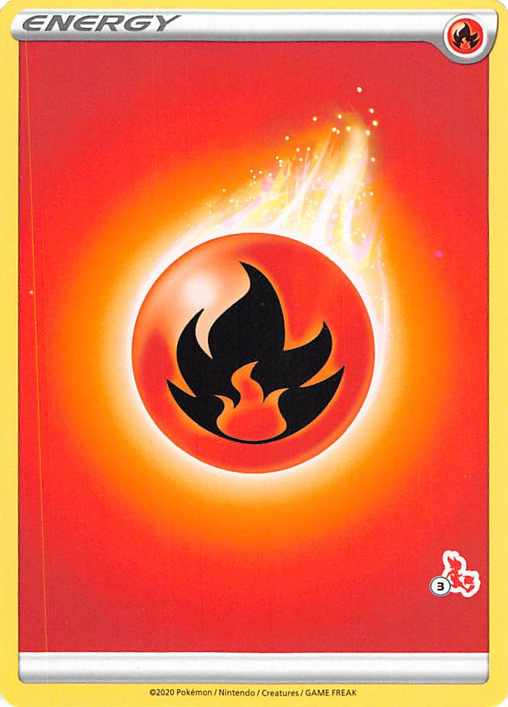 Fire Energy (Cinderace Stamp #3) [Battle Academy 2022] | Pegasus Games WI