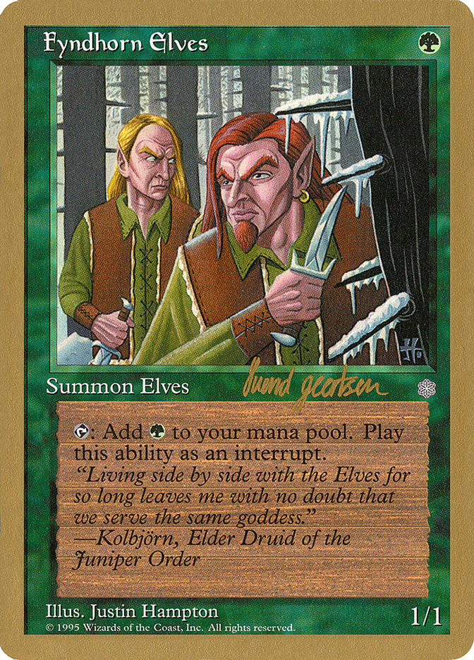 Fyndhorn Elves (Svend Geertsen) [World Championship Decks 1997] | Pegasus Games WI