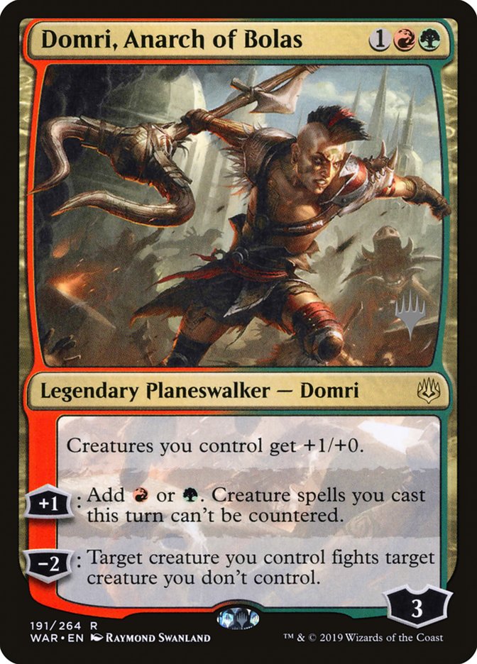 Domri, Anarch of Bolas (Promo Pack) [War of the Spark Promos] | Pegasus Games WI