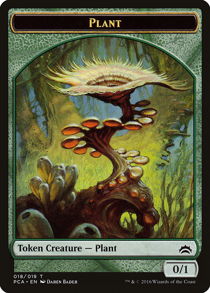 Plant // Ooze (016) Double-Sided Token [Planechase Anthology Tokens] | Pegasus Games WI