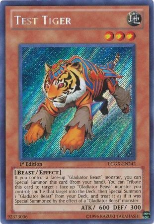 Test Tiger [LCGX-EN242] Secret Rare | Pegasus Games WI