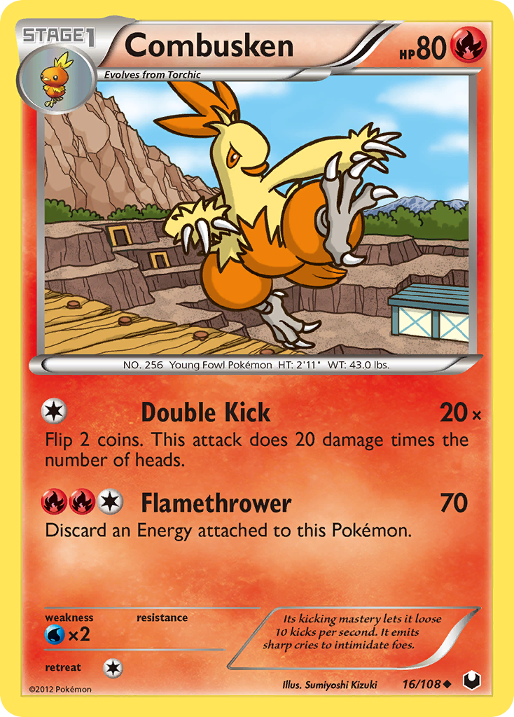 Combusken (16/108) [Black & White: Dark Explorers] | Pegasus Games WI