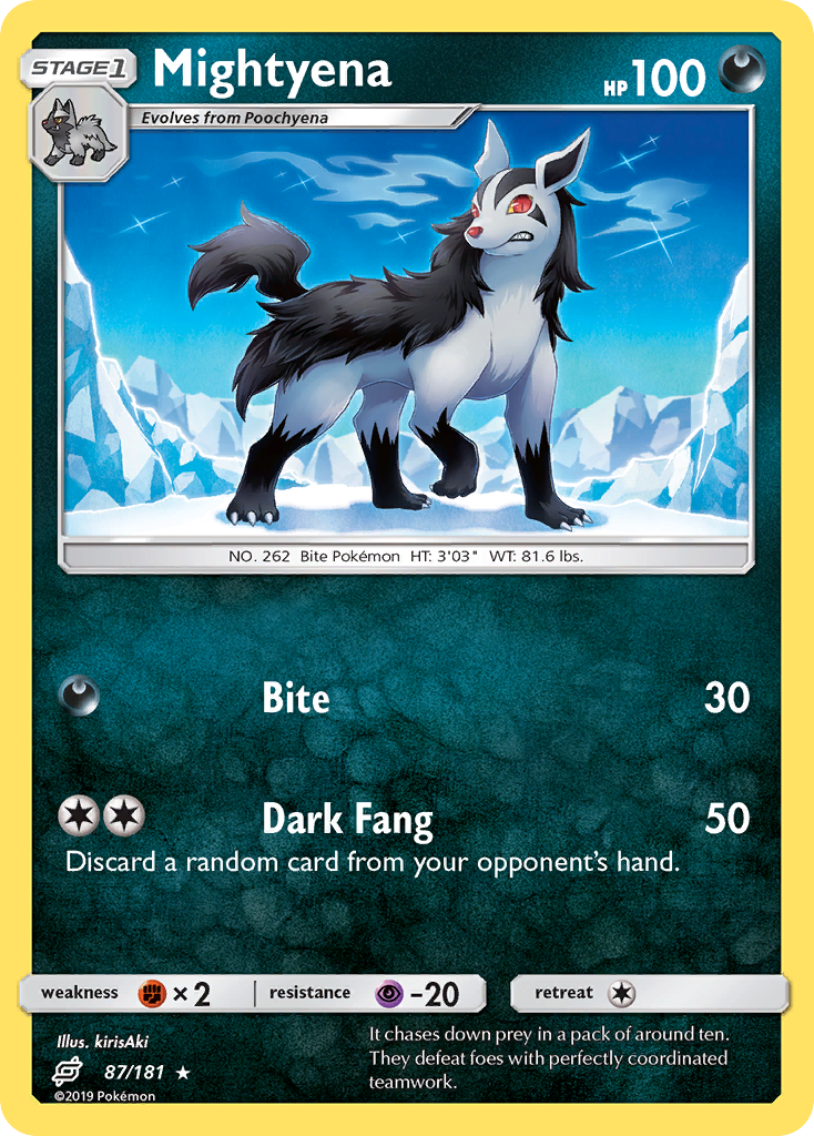 Mightyena (87/181) [Sun & Moon: Team Up] | Pegasus Games WI