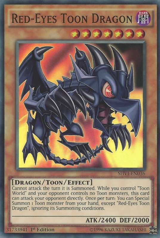 Red-Eyes Toon Dragon [SHVI-EN036] Super Rare | Pegasus Games WI