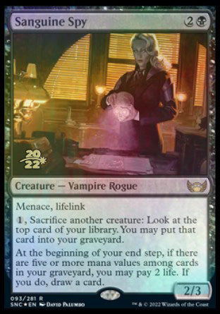 Sanguine Spy [Streets of New Capenna Prerelease Promos] | Pegasus Games WI