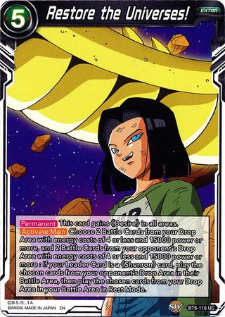 Restore the Universes! [BT6-116] | Pegasus Games WI