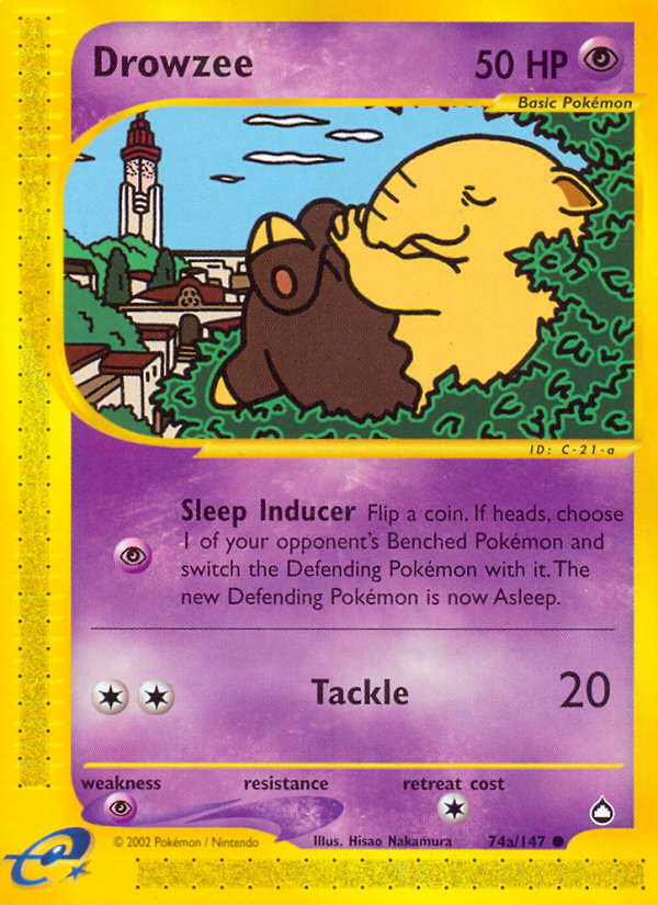 Drowzee (74a/147) [Aquapolis] | Pegasus Games WI