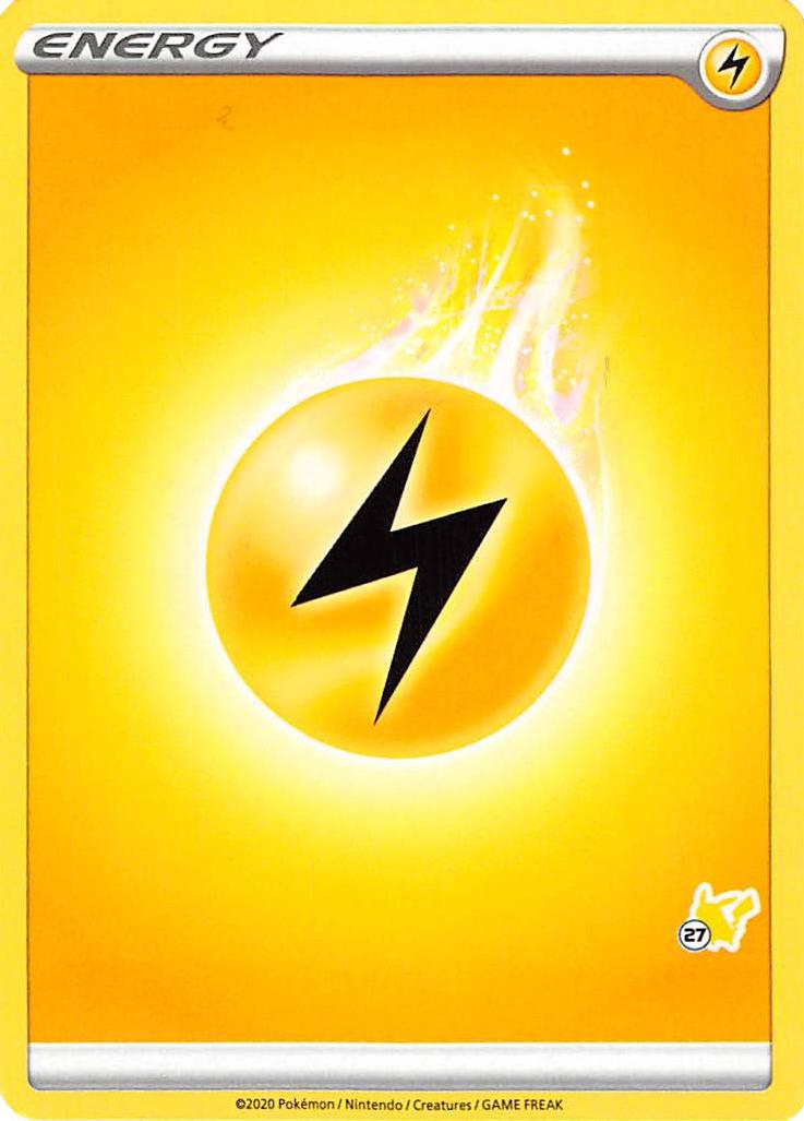 Lightning Energy (Pikachu Stamp #27) [Battle Academy 2022] | Pegasus Games WI