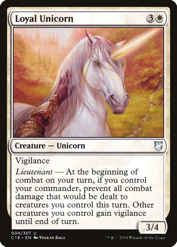 Loyal Unicorn [Commander 2018] | Pegasus Games WI