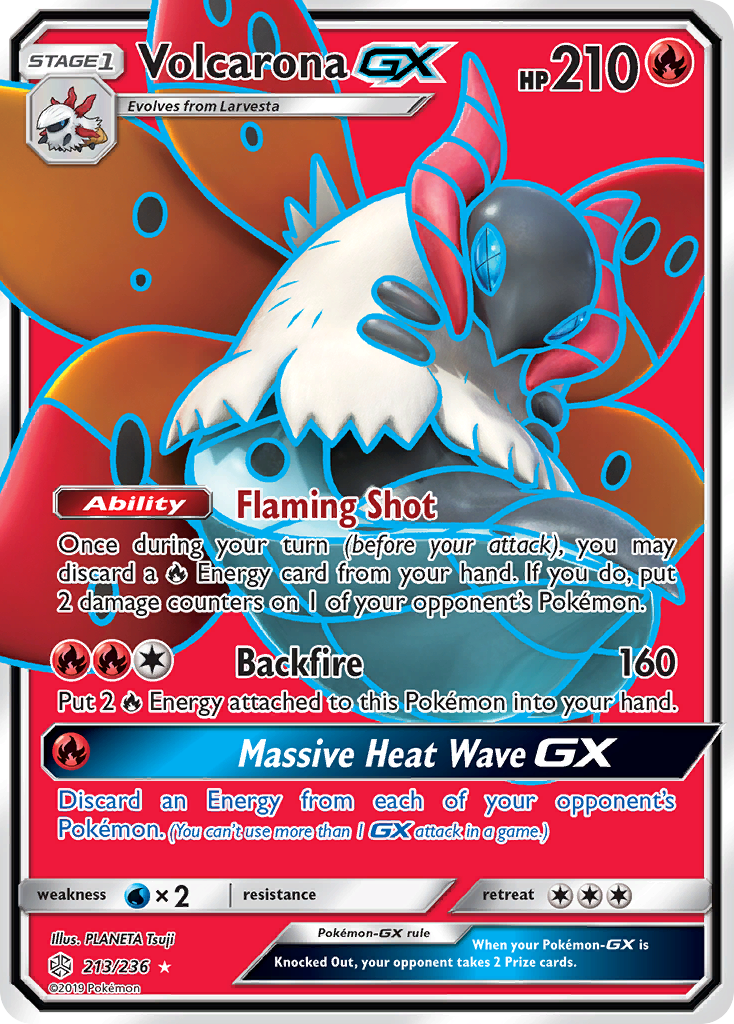 Volcarona GX (213/236) [Sun & Moon: Cosmic Eclipse] | Pegasus Games WI