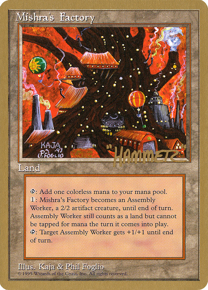 Mishra's Factory (Shawn "Hammer" Regnier) [Pro Tour Collector Set] | Pegasus Games WI