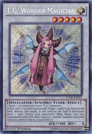 T.G. Wonder Magician [LC5D-EN213] Secret Rare | Pegasus Games WI