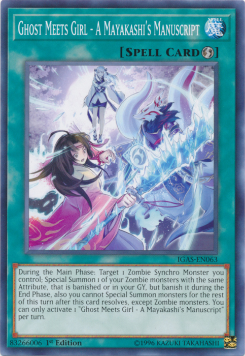 Ghost Meets Girl - A Mayakashi's Manuscript [IGAS-EN063] Common | Pegasus Games WI