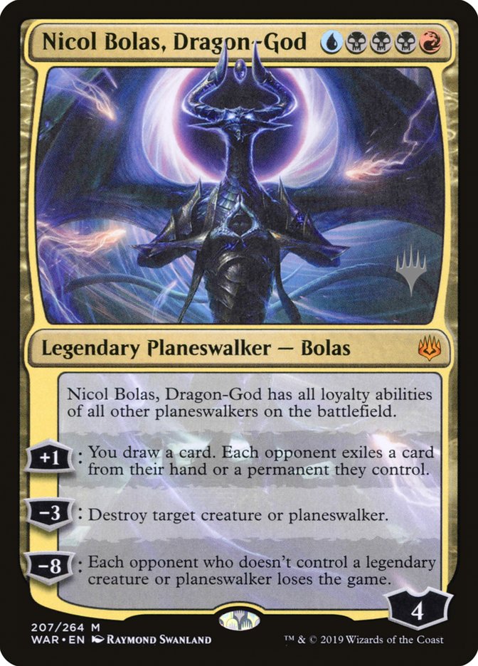 Nicol Bolas, Dragon-God (Promo Pack) [War of the Spark Promos] | Pegasus Games WI