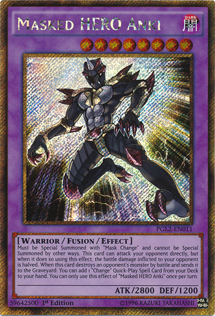 Masked HERO Anki [PGL2-EN011] Gold Secret Rare | Pegasus Games WI