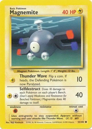 Magnemite (53/102) [Base Set Unlimited] | Pegasus Games WI